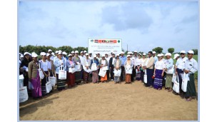 စိုက်ပျိုးရေးဦးစီးဌာန၊ မျိုးစေ့ဌာနခွဲမှ မဲခေါင်-လန်ချန်းအထောက်အပံ့ဖြင့်  နှမ်းသီးနှံ သုတေသနစမ်းသပ်ကွက်များ ဒုတိယအကြိမ်ကွင်းသရုပ်ပြပွဲ ဆောင်ရွက်