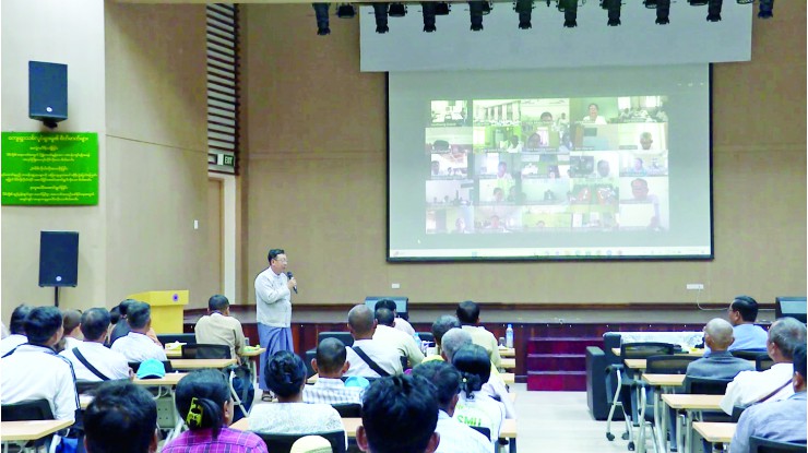 (၁၀၂) ကြိမ်မြောက် တောင်သူနည်းပညာပေးဆွေးနွေးပွဲတွင် သီးနှံများအထွက်နှုန်း တိုးတက်စေရေးအတွက် ဂေဟစနစ်ဖွံ့ဖြိုးရေးနှင့် ဝတ်မှုန်ကူးမှုအထောက်အကူပြုသော ပျားနှင့် အင်းဆက်/သတ္တဝါများ၏အခန်းကဏ္ဍခေါင်းစဉ်ဖြင့် ဆွေးနွေး