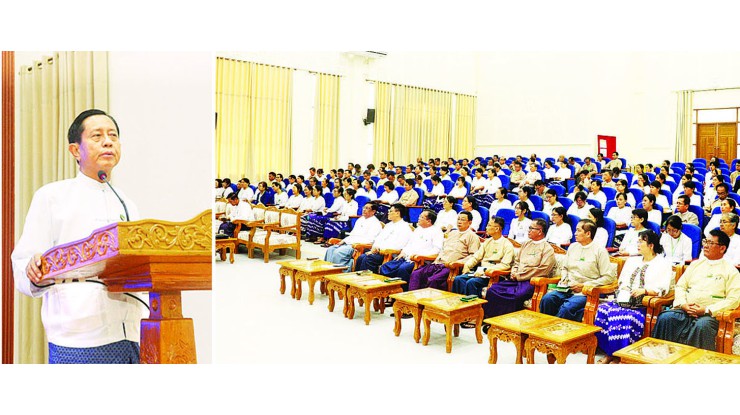  သီးနှံများပန်းတိုင်အထွက်နှုန်းရရှိရေးနှင့် လယ်ယာကဏ္ဍဖွံ့ဖြိုးရေးဆိုင်ရာလုပ်ငန်းများအောင်မြင်ရေး ဆောင်ရွက်