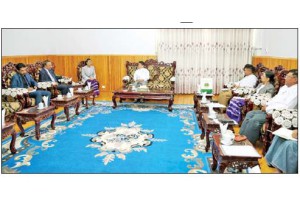 ပြည်ထောင်စုဝန်ကြီး ဦးမင်းနောင် ပါကစ္စတန်သံအမတ်ကြီးအား လက်ခံတွေ့ဆုံ