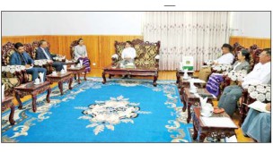 ပြည်ထောင်စုဝန်ကြီး ဦးမင်းနောင် ပါကစ္စတန်သံအမတ်ကြီးအား လက်ခံတွေ့ဆုံ