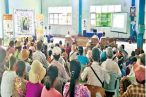 ဓာတ်မြေဩဇာသုံးစွဲမှုလျော့ချ၍ သဘာဝမြေဩဇာနှင့် မြေပြုပြင်မြေဩဇာများ စနစ်တကျ တွဲဖက်အသုံးပြုရေးပညာပေး