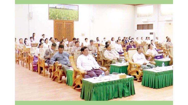 အကျိုးတူလယ်ယာစနစ်ဖွံ့ဖြိုးတိုးတက်ရေး" ခေါင်းစဉ်ဖြင့် အကြိမ် (၂၀) မြောက် ဗုဒ္ဓဟူးနေ့ စကားဝိုင်း ဆွေးနွေးပွဲ ကျင်းပ 