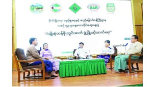 "ပဲမျိုးစုံတန်ဖိုးကွင်းဆက် ဖွံ့ဖြိုးတိုးတက်ရေး” ခေါင်းစဉ်ဖြင့် စကားဝိုင်းဆွေးနွေးပွဲကျင်းပ