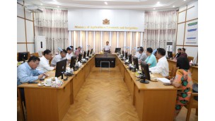 ပြည်ထောင်စုဝန်ကြီး ဦးမင်းနောင် အစေ့ထုတ်ပြောင်းမျိုးစေ့ထုတ်ကုမ္ပဏီများမှ တာဝန်ရှိ သူများနှင့်တွေ့ဆုံပြီး ပြည်ပမှအစေ့ထုတ်ပြောင်းမျိုးစေ့တင်သွင်းမှုကို လျှော့ချနိုင်ရေးအတွက် ပြည်တွင်းထုတ်လုပ်မှုမြှင့်တင်နိုင်ရေး ဆွေးနွေး