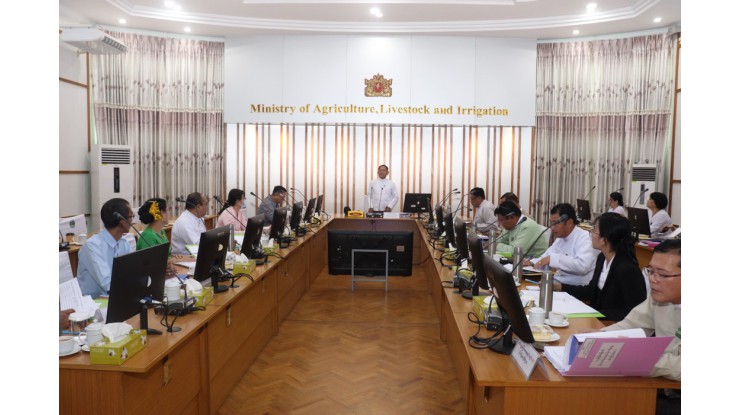 စိုက်ပျိုးရေး၊ မွေးမြူရေးနှင့်ဆည်မြောင်းဝန်းကြီးဌာ၊ ဒုတိယဝန်ကြီးဒေါက်တာ တင်ထွဋ် ပိုးသတ်ဆေးမှတ်ပုံတင်အဖွဲ့၏ (၄၂) ကြိမ်မြောက်အစည်းအဝေးသို့တက်ရောက်