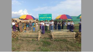 ခန္တီးခရိုင် ၊ ခန္တီးမြို့နယ် ၊ ပေါမိုင်းအုပ်စု ၊ သာစည်ကျေးရွာတွင်ပြုလုပ်သော (EM) ဖြင့် သဘာဝမြေဆွေးပုံ ပြုလုပ်ခြင်းကွင်းသရုပ်ပြပွဲ ဆောင်ရွက်မှုမှတ်တမ်းတင်ပြခြင်း
