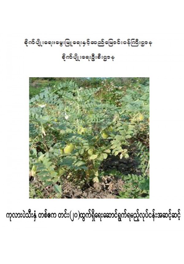 ကုလားပဲ စိုက်ပျိုးနည်းစနစ်