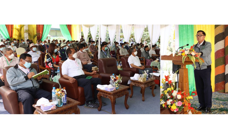 ဝါသီးနှံကဏ္ဍ ဖွံ့ဖြိုး တိုးတက်ရေး တောင်သူနှီးနှောဖလှယ်ပွဲ အခမ်းအနား ကျင်းပ