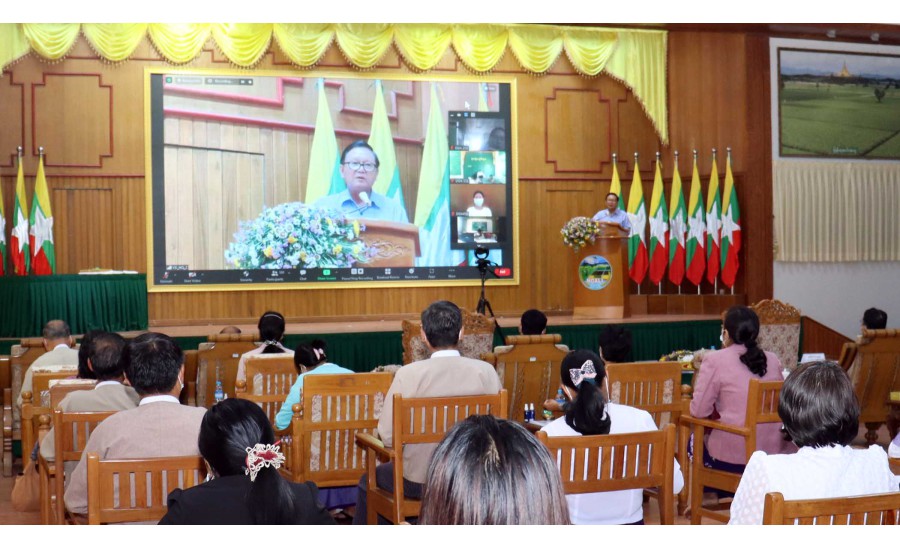 ဒုတိယဝန်ကြီး ဒေါက်တာအောင်ကြီး စိုက်ပျိုးရေးဦးစီးဌာန၏ (၄)ကြိမ်မြောက် စာတမ်းဖတ်ပွဲ ဆုချီးမြှင့်ပွဲအခမ်းအနားတွင် ဂုဏ်ပြုအမှာစကားပြောကြား