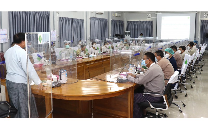စိုက်ပျိုးရေး၊မွေးမြူရေးနှင့်ဆည်မြောင်းဝန်ကြီးဌာန ဒုတိယဝန်ကြီးသည် စိုက်ပျိုးရေးဦးစီးဌာန ရုံးချုပ်မှတာဝန်ရှိသူများနှင့် တွေ့ဆုံ