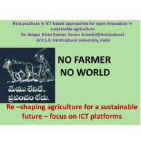 Re –shaping agriculture for a sustainable  future