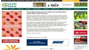 Australian fruit growers hope to earn big after China lifts trade barriers