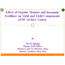 Effect of Organic Manure and Inorganic Fertilizer on Yield and Yield Components of DU 16 Rice Variety        
