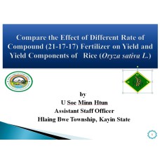 Compare the Effect of Different Rate of Compound (21-17-17) Fertilizer on Yield and Yield Components of Rice (Oryza sativa L.)