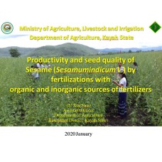 Productivity and seed quality of Sesame (Sesamumindicum L.) by fertilizations with organic and inorganic sources of fertilizers