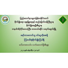 ရော်ဘာတောင်သူ ဝင်ငွေတိုးစေဖို့  ကြားသီးနှံစိုက်ပျိုးကြပါစို့