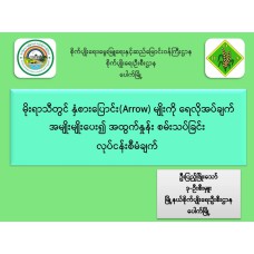 မိုးရာသီတွင် နှံစားပြောင်း (Arrow)မျိုးကို ရေလိုအပ်ချက်အမျိုးမျိုးပေး၍ အထွက်နှုန်းစမ်းသပ်ခြင်း လုပ်ငန်းစီမံချက်