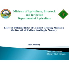 Effect of Different Rates of Compost Growing Media on the Growth of Rubber Seedling in Nursery