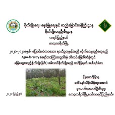 ၂၀၂၀-၂၀၂၁ခုနှစ်၊ ပြောင်းလဲလာသော ရာသီဥတုနှင့်အညီ လိုက်လျောညီထွေမည့် Agro-forestry (ရော်ဘာကြားဝဥသီးနှံ ဘိလပ်မြေအိတ်ခွံတွင် မြေဆွေးထည့်စိုက်ပျိုးခြင်း) စမ်းသပ်စိုက်ပျိုးမည့် တင်ပြချက် အစီရင်ခံစာ